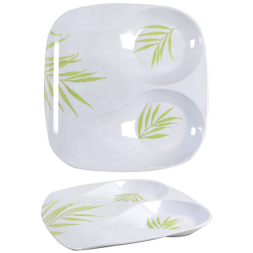 Bamboo Leaf (Corelle) Melamine Double Spoon Rest/Holder