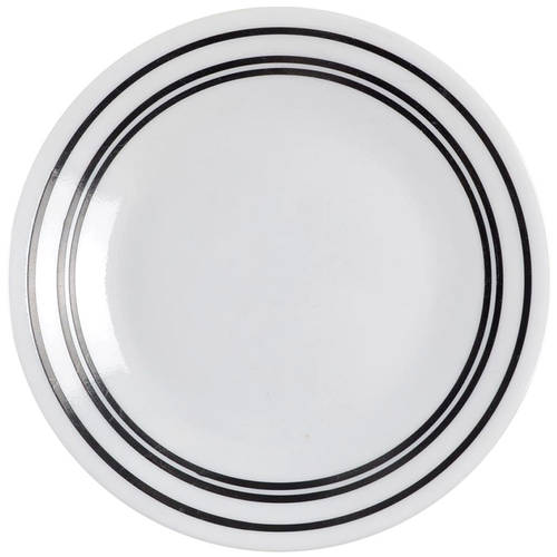 Classic Cafe Black Bread & Butter Plate