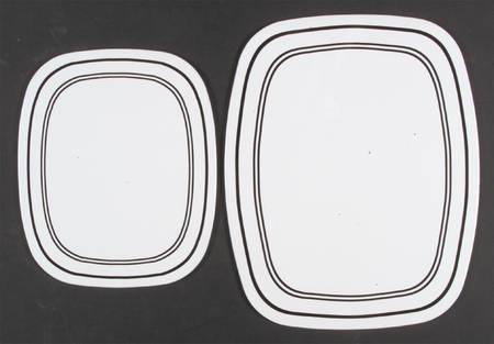 Classic Cafe Black 2-Piece Stove and Counter Mat