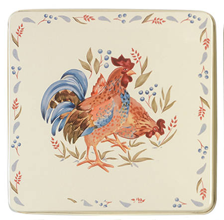 Country Morning Square Stove Cover, 1 Cover Only