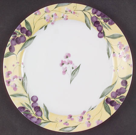 Floral Grape Luncheon Plate