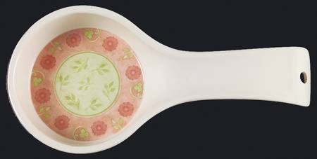 Heirloom Bloom (Corelle) Melamine Spoon Rest (Holds 1 Spoon)