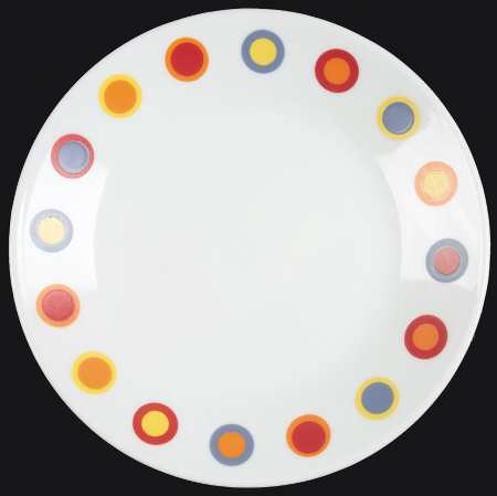 Hot Dots Bread & Butter Plate