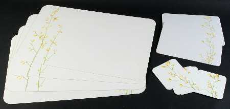 Kobe (Corelle) Tabletop Set-10pc(4coasters,2 Hot Pads,4placemats)