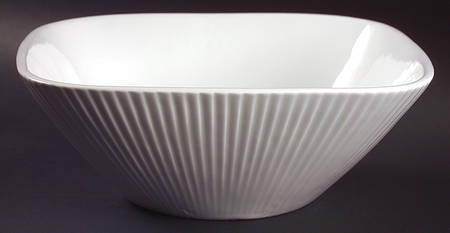 Scandia White 10" Round Vegetable Bowl