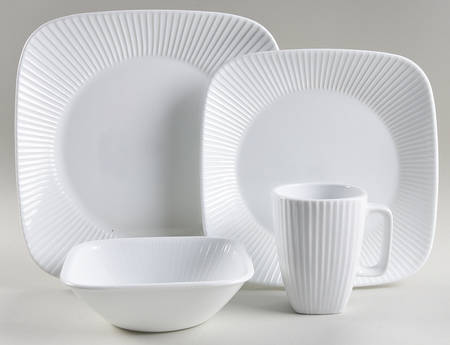 Scandia White 4 Piece Place Setting