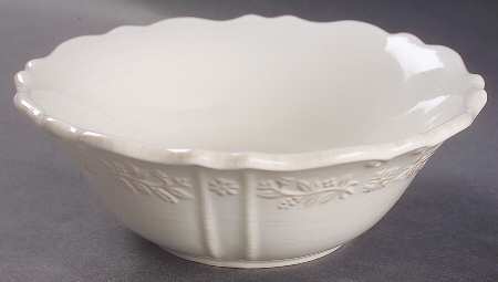 Traditions Embossed White (Corelle) Soup/Cereal Bowl