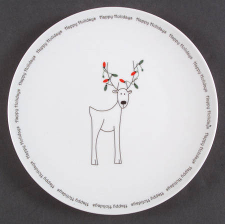 Happy Holidays (Rudy) Salad Plate