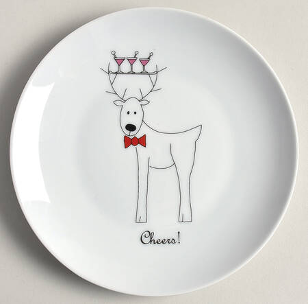 Happy Holidays (Rudy) Salad Plate