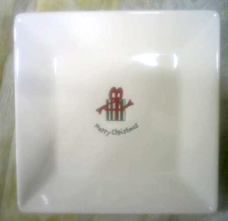 Happy Holidays (Rudy) Square Dinner Plate