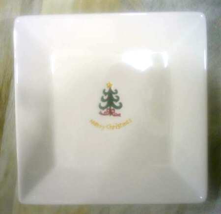 Happy Holidays (Rudy) Square Dinner Plate
