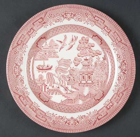 Willow Rosa Pink (Colombia & Romania) Salad Plate