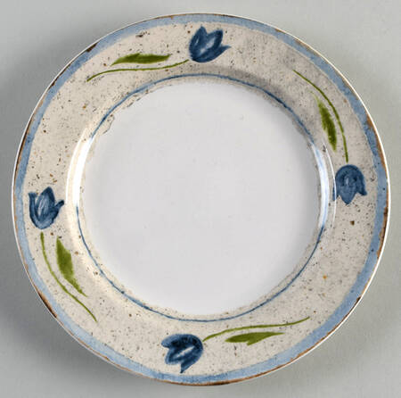Paper Tulip Blue Salad Plate