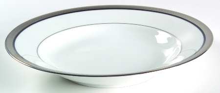 Malmaison Black (No Verge) Large Rim Soup Bowl