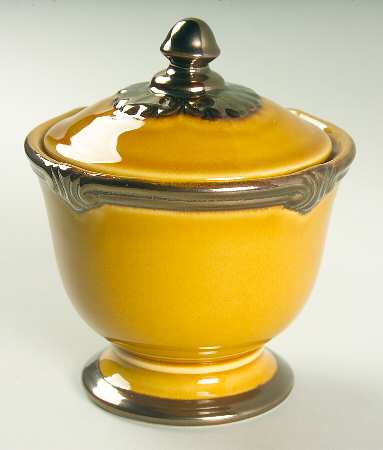 Embassy Gold Sugar Bowl & Lid