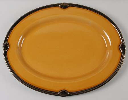 Embassy Gold 18" Oval Serving Platter