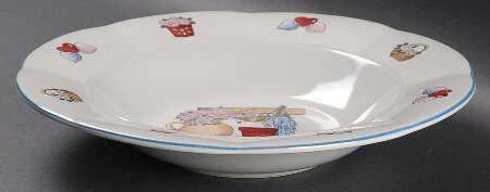 Country Kitchen Large Rim Soup Bowl by Century China