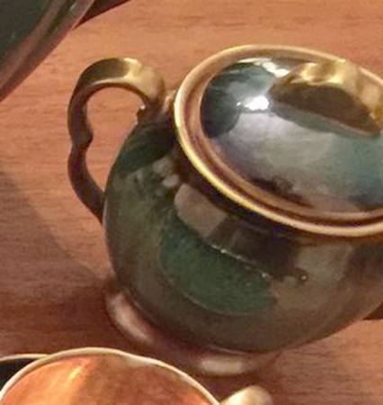 Vert Royale (All Green) Sugar Bowl & Lid