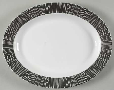 Silver Texture 16" Oval Serving Platter