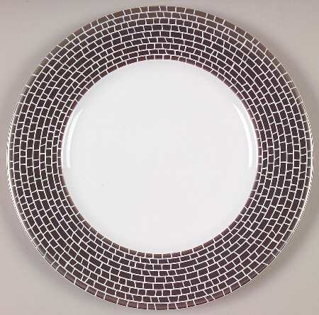 Silver Texture Salad Plate