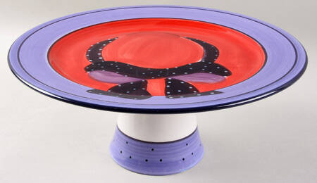 Red Hot Ladies 11" Diameter Pedestal Cake Stand
