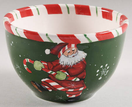 Peppermint Santa Individual Ice Cream Dish