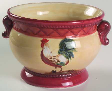 Tuscan Rooster Individual Ice Cream Dish