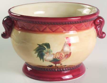 Tuscan Rooster Individual Ice Cream Dish