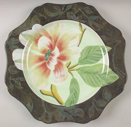 Scarlet Magnolia 16" Chop Plate (Round Platter)