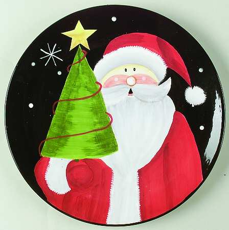 Holiday Santa Dinner Plate