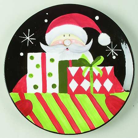 Holiday Santa Dinner Plate