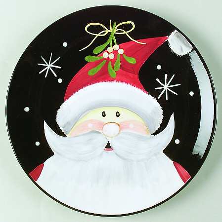 Holiday Santa Dinner Plate