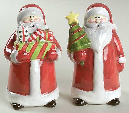 Holiday Santa Figural Salt & Pepper Set