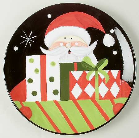 Holiday Santa Service Plate (Charger)