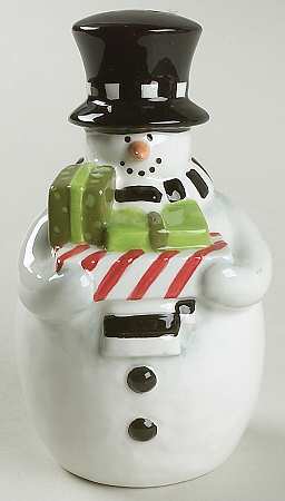 Holiday Snowman Figural Salt Shaker