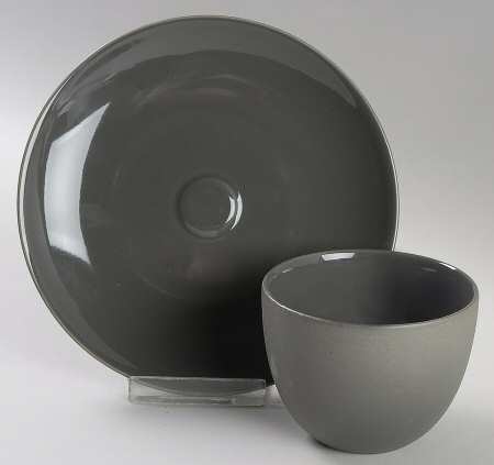 Basso Graphite Flat Cup & Saucer Set