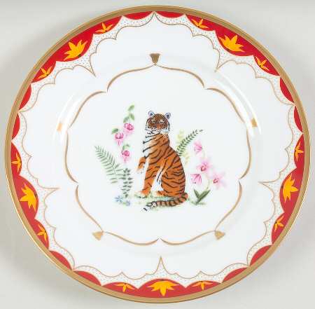 Tiger Lily Salad Plate