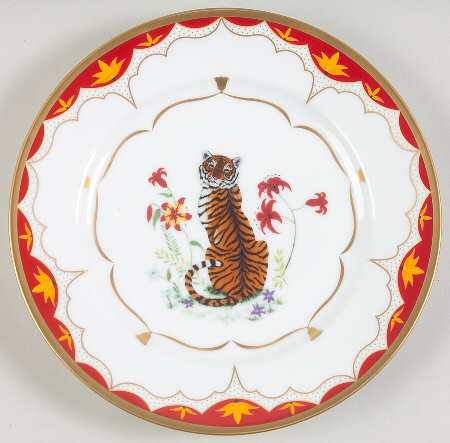 Tiger Lily Salad Plate