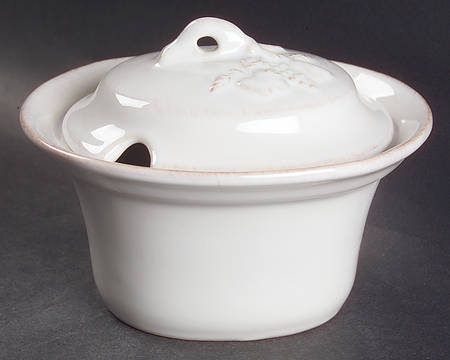 Madeira Harvest (White) Sugar Bowl & Lid