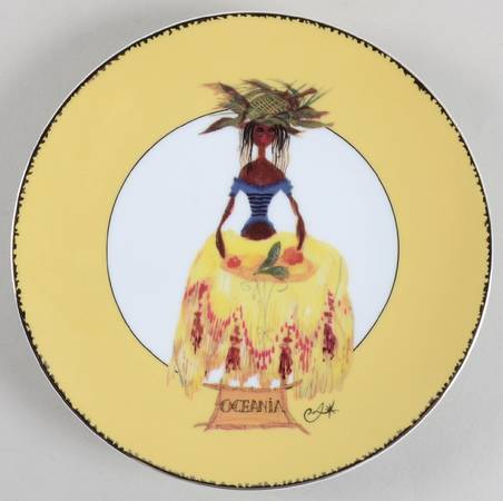 Five Continents Salad Plate