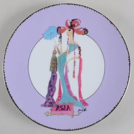 Five Continents Salad Plate