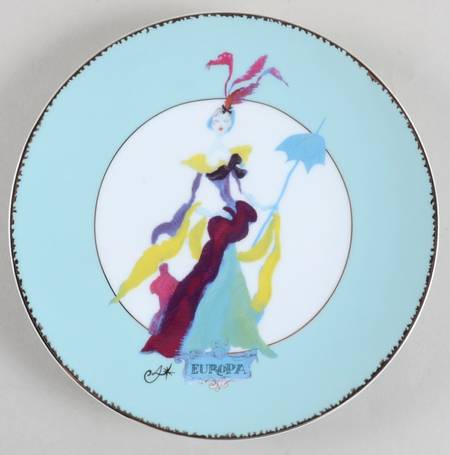 Five Continents Salad Plate