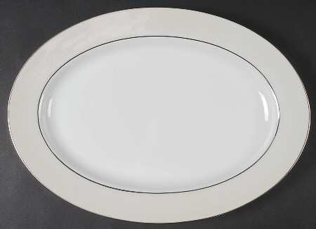 Luster 14" Oval Serving Platter by Crate & Barrel