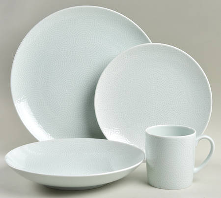 Celadon Edokomon 4 Piece Place Setting