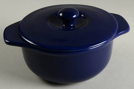 Indigo Blue 1.5 Qt Round Covered Casserole