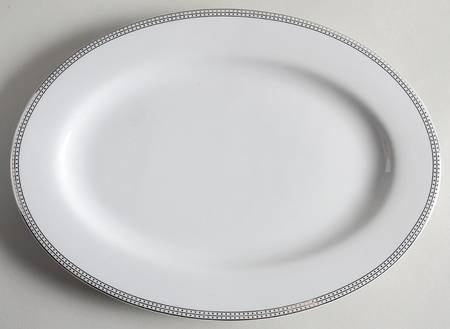 Classic Dots 12" Oval Serving Platter