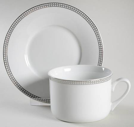 Classic Dots Flat Cup & Saucer Set