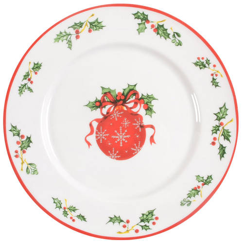 Holiday Celebrations (Red Trim) Salad Plate