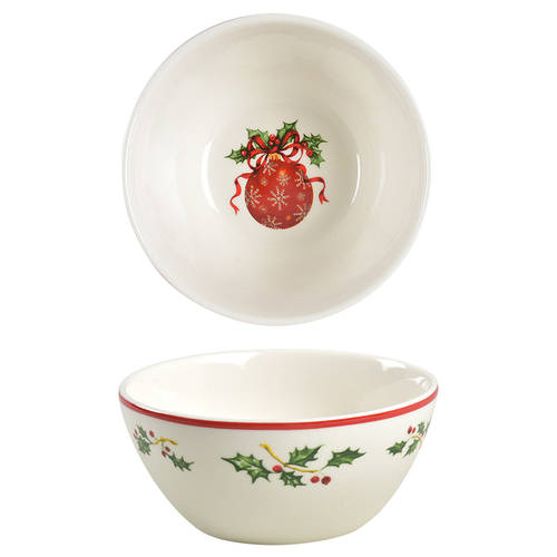 Holiday Celebrations (Red Trim) Soup/Cereal Bowl