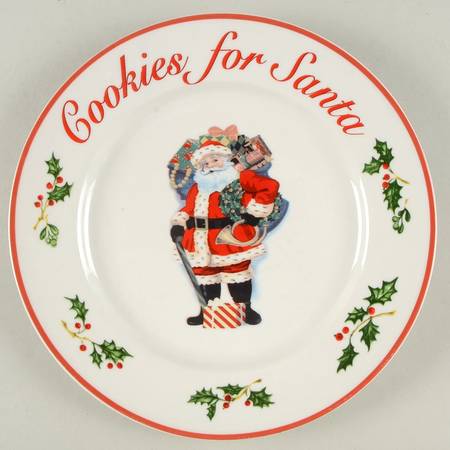 Holiday Celebrations (Red Trim) Cookie Plate
